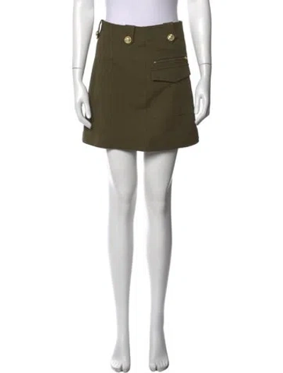 Pre-owned Derek Lam 10 Crosby Mini Skirt In Green