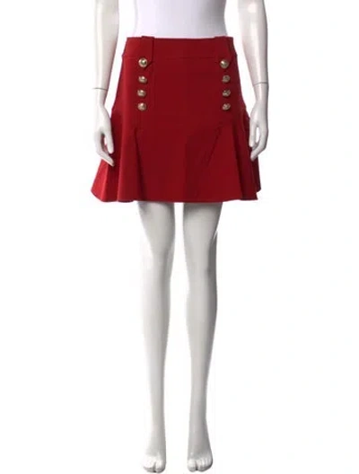 Pre-owned Derek Lam 10 Crosby Mini Skirt In Red