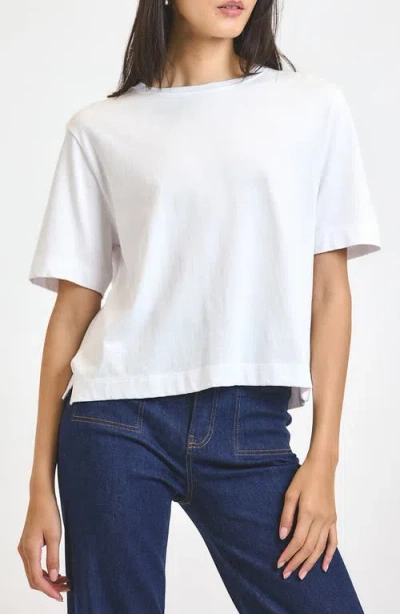Derek Lam 10 Crosby Miranda Boxy Cotton T-shirt In White