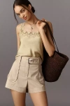 Derek Lam 10 Crosby Monterey High-rise Belted Utility Shorts