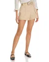 Derek Lam 10 Crosby Monterey High-rise Belted Utility Shorts In Safari