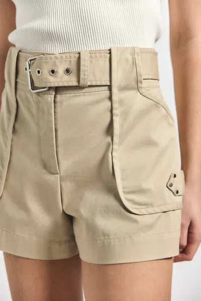 DEREK LAM 10 CROSBY MONTEREY UTILITY SHORT IN SAFARI