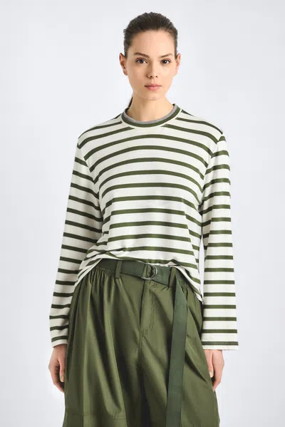 Myrtha Stripe Jersey Top In Multi from Derek Lam 10 Crosby