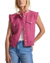 Derek Lam 10 Crosby Namira Cotton Tweed Sleeveless Jacket In Pink