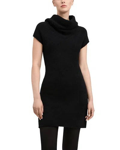 Derek Lam 10 Crosby Naomi Funnel Neck Cap Sleeve Sweater Dress In Black