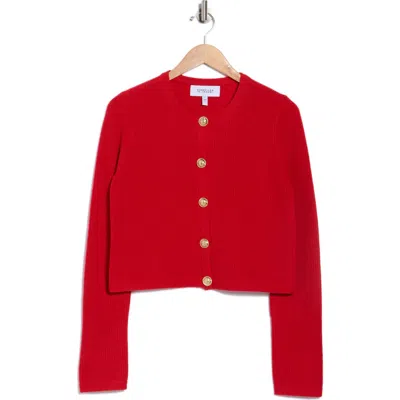 Derek Lam 10 Crosby Nebula Cardigan In Red
