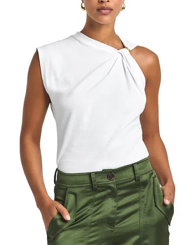 Derek Lam 10 Crosby Nia Twist Tee In White