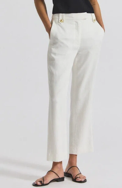 Derek Lam 10 Crosby Nika Drapey Ankle Pants In White