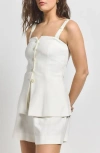Derek Lam 10 Crosby Nova Vest In Blanc De Blanc