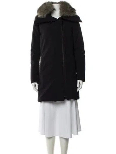 Pre-owned Derek Lam 10 Crosby Nylon Down Coat In Black
