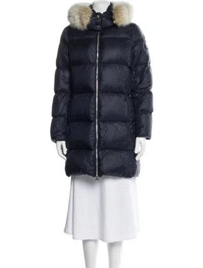 Pre-owned Derek Lam 10 Crosby Nylon Parka In Blue