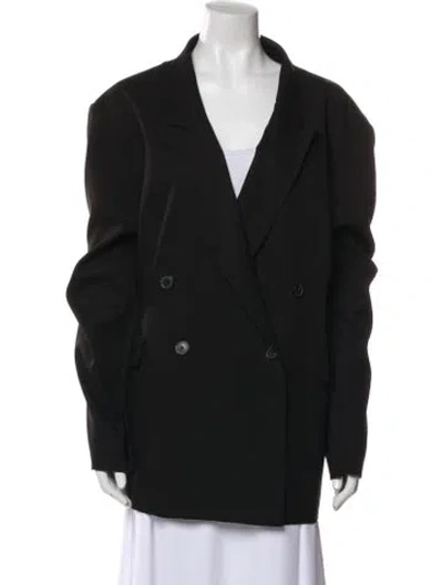 Pre-owned Derek Lam 10 Crosby Nylon Peacoat In Black