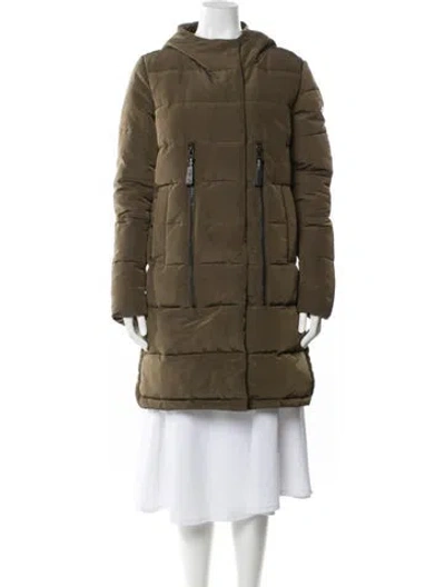 Pre-owned Derek Lam 10 Crosby Parka In Green