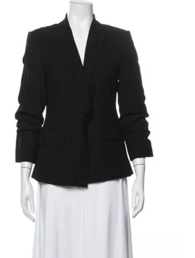 Pre-owned Derek Lam 10 Crosby Patterned Blazer In Black