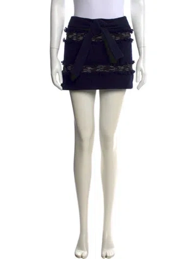 Pre-owned Derek Lam 10 Crosby Patterned Mini Skirt In Multi