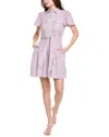 Derek Lam 10 Crosby Pei Mini Dress In Pink