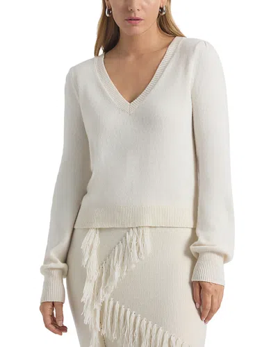 Derek Lam 10 Crosby Penina Superfine Wool Cashmere Sweater In Neutral