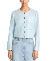 Derek Lam 10 Crosby Penny Sequined Jacket In Light Wash