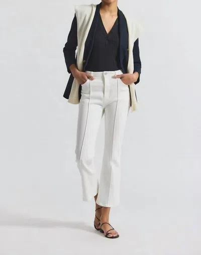 Derek Lam 10 Crosby Perce Stretch Cropped Jean In Blanc De Blanc In White