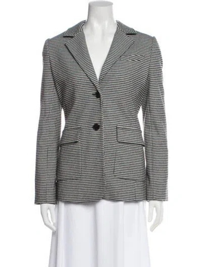 Pre-owned Derek Lam 10 Crosby Plaid Print Blazer In Multi