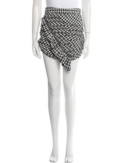 Pre-owned Derek Lam 10 Crosby Plaid Print Mini Skirt In Multi