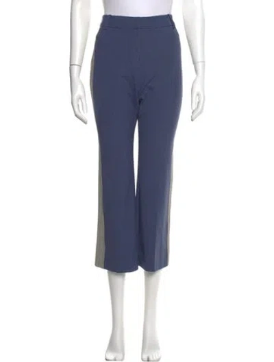 Pre-owned Derek Lam 10 Crosby Plaid Print Wide Leg Pants