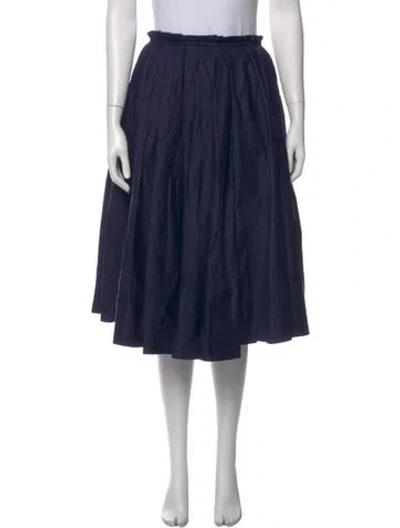 Pre-owned Derek Lam 10 Crosby Pleated Accents Knee-length Skirt In Gray