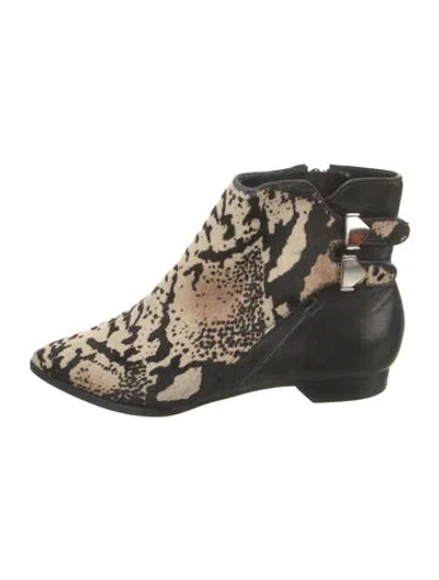 Pre-owned Derek Lam 10 Crosby Ponyhair Animal Print In Neutrals