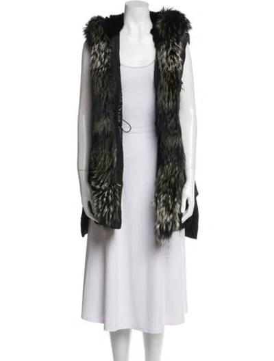 Pre-owned Derek Lam 10 Crosby Printed Down Jacket In Black