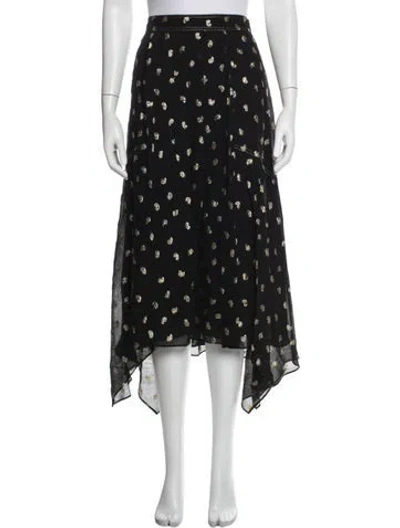Pre-owned Derek Lam 10 Crosby Printed Midi Length Skirt In Blue