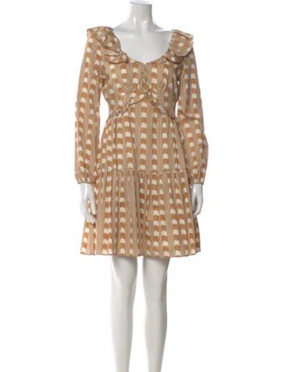 Pre-owned Derek Lam 10 Crosby Printed Mini Dress W/ Tags In Multi