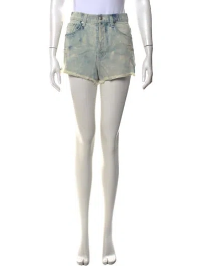 Pre-owned Derek Lam 10 Crosby Printed Mini Shorts In Blue