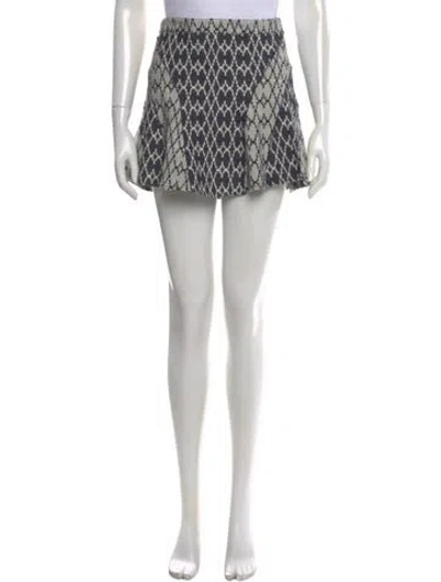 Pre-owned Derek Lam 10 Crosby Printed Mini Skirt In Multi