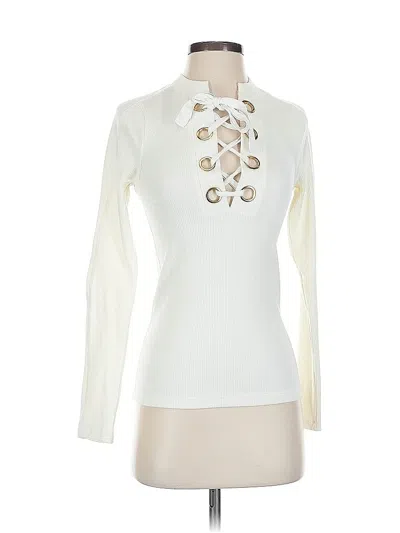 Pre-owned Derek Lam 10 Crosby Pullover Sweater In White