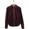 Derek Lam 10 Crosby Raissa Button-up Shirt In Aubergine