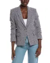 Derek Lam 10 Crosby Ralph Ruched Sleeve Jacket In Gray