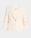 Derek Lam 10 Crosby Ralph Single-breasted Tweed Jacket In Ecru Multi