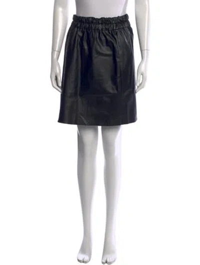 Pre-owned Derek Lam 10 Crosby Raw-edge Trim Mini Skirt In Black
