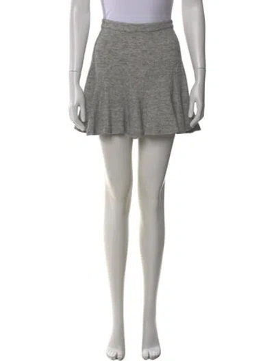Pre-owned Derek Lam 10 Crosby Raw-edge Trim Mini Skirt In Neutral
