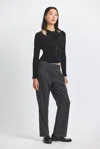 Derek Lam 10 Crosby Reagan Mini Stud Detail Pants In Black