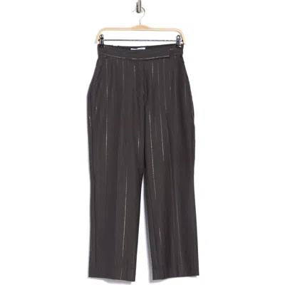 Derek Lam 10 Crosby Reagan Sequin Stripe Pants In Gray