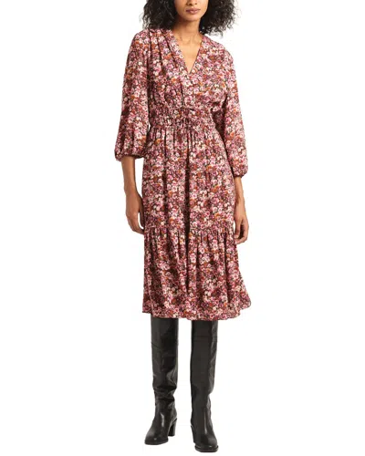 Derek Lam 10 Crosby Red Elsa A-line Dress In Multi