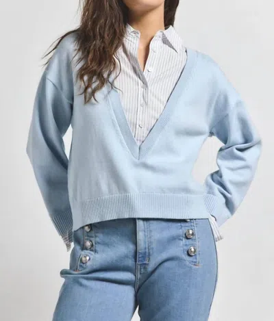 DEREK LAM 10 CROSBY RIDA SWEATER IN ICE MULTI