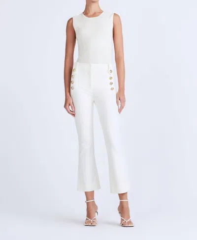 Derek Lam 10 Crosby Robertson Crop Flare Trouser In Soft White