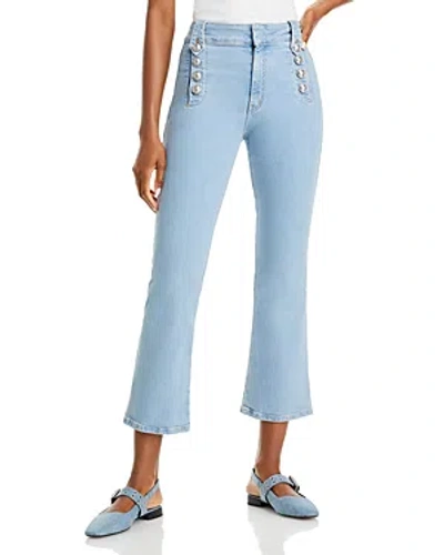 Derek Lam 10 Crosby Robertson Cropped Flare Jeans In Dover Light In Blue