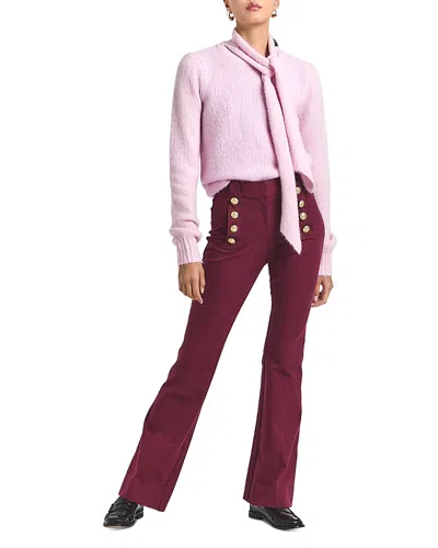 Derek Lam 10 Crosby Robertson Flare Pants In Burgundy