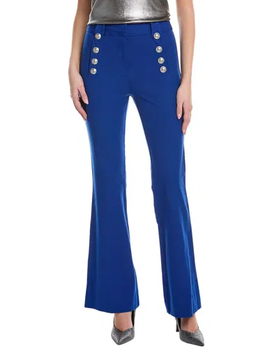 Derek Lam 10 Crosby Robertson Flare Trouser In Blue