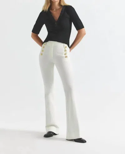 Derek Lam 10 Crosby Robertson Flare Trousers In Soft White