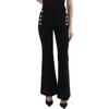Derek Lam 10 Crosby Robertson Womens High Rise Sailor Flared Pants In Black