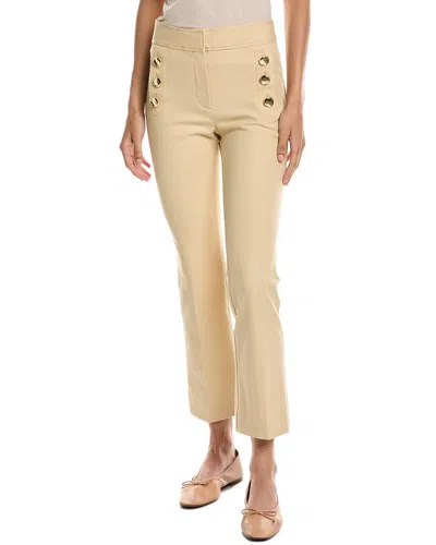 Derek Lam 10 Crosby Robyn Crop Flare Trouser In Khaki